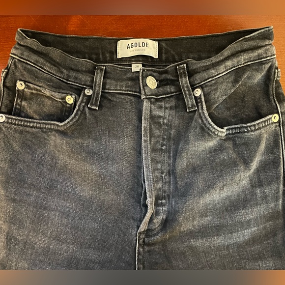 Agolde Riley - Blk Pepper - Picture 4 of 5